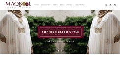Desktop Screenshot of maqboolclothing.com